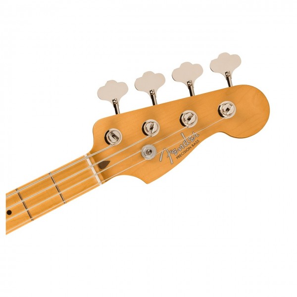 Fender Vintera II 50s Precision Bass MN, Black - Headstock Front
