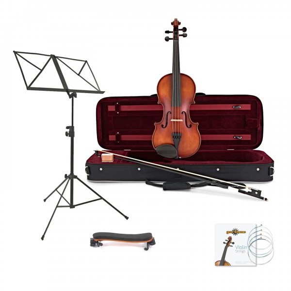 Primavera 200 Antiqued Violin Outfit, 1/2 With Accessory Pack