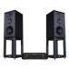 Wharfedale Linton Speakers & Stands w/ Marantz PM6007 Amplifier Black