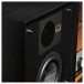 Wharfedale Linton Standmount Speakers (Pair), Black Oak Upclose