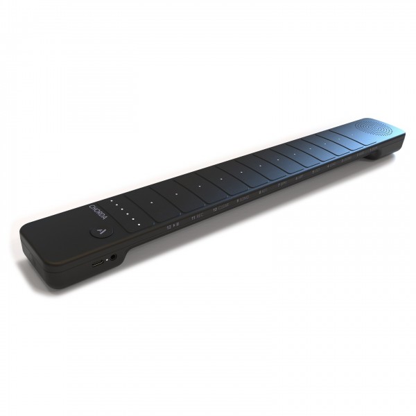 Chorda Synthesizer and Looper, Black - Angled 2