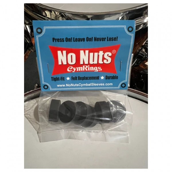 No Nuts CymRing 6pk, Black - Packaged 