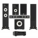 Denon AVC-X3800H & JBL A190 5.1 Speaker Package, Black Front View