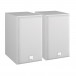 DALI SPEKTOR 1 Bookshelf Speakers, White Front View With Covers Front View