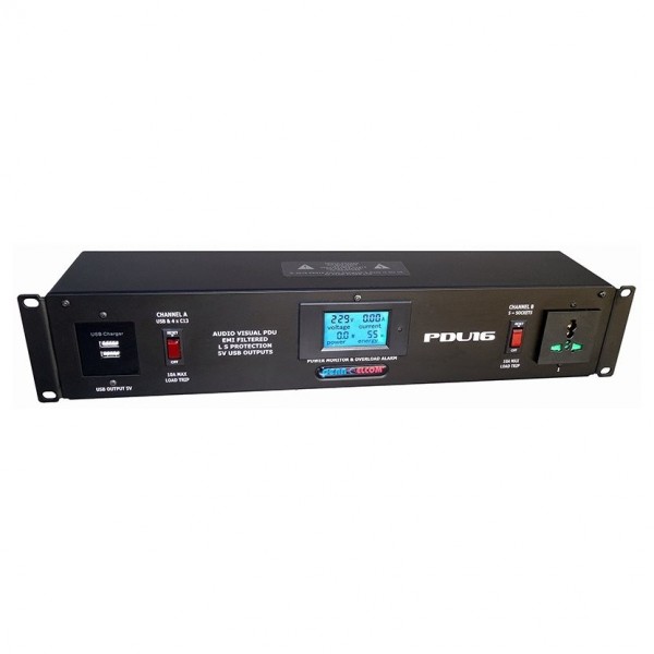 Penn Elcom 20 Amp Rack Mount PDU with Power Monitoring, 2U - Main