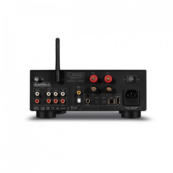 Mission 778x Integrated Amplifier, Rear View
