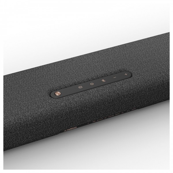 Yamaha True X 50A Soundbar and wireless Subwoofer, Carbon Gray Close Up