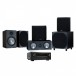 Denon AVC-X3800H, Bronze 100 5.1 Speaker Package, Black