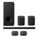 Yamaha True X Soundbar w Wireless Speakers & Cradles, Carbon Black Full View