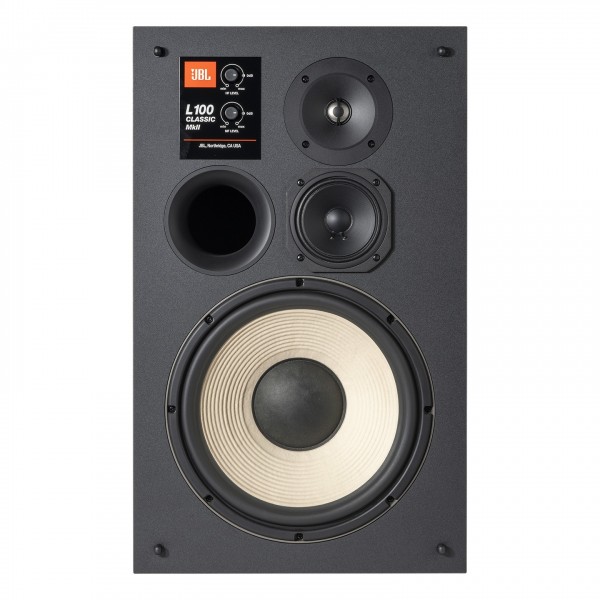 JBL L100 Mk2 Classic 3-Way Stand Mount Speaker, Front View