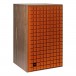 JBL L100 Mk2 Classic 3-Way Stand Mount Speaker, Orange Grille Attached and Angled