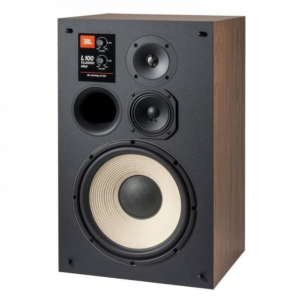 JBL L100 Mk2 Classic 3-Way Stand Mount Speaker, Angled