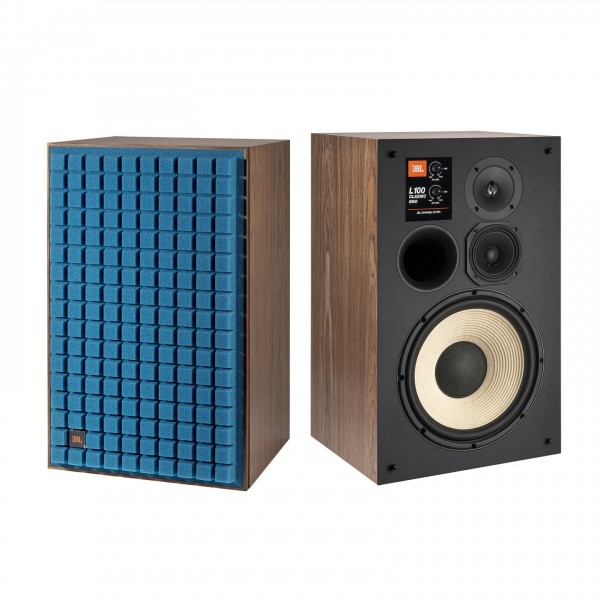 JBL L100 Mk2 Classic 3-Way Stand Mount Speakers (Pair), Blue