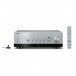 Yamaha R-N1000A 100W Network Receiver, Silver Front View 2