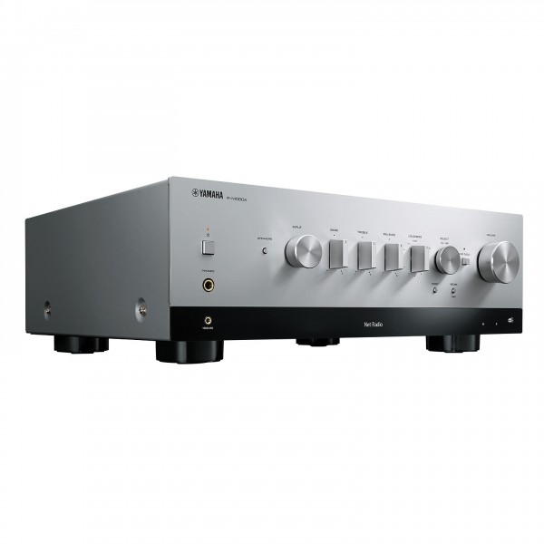 Yamaha R-N1000A 100W Network Receiver, Silver Side View