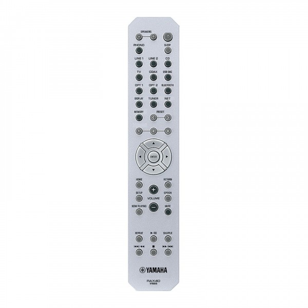 Yamaha R-N1000A 100W Network Receiver, Silver Remote View