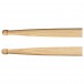 Meinl Switch Stick 5A, Drumstick Hickory Hybrid Wood Tip, Pair - Tips
