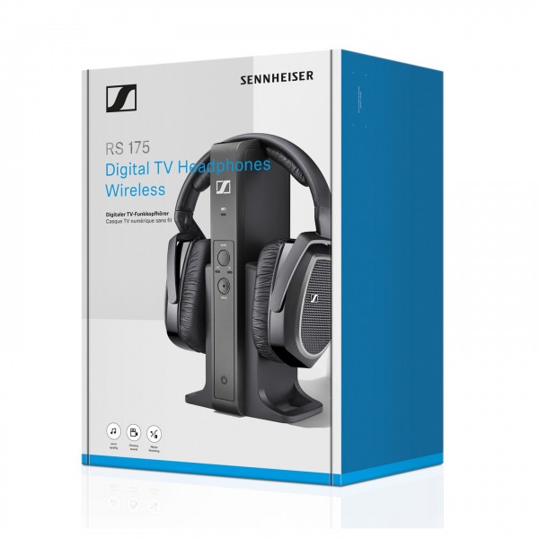 Sennheiser HDR175 Model TR175 fashion Black Wireless Headphone with Charging Stand