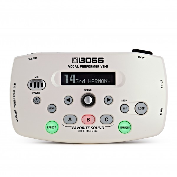 Boss VE-5 Vocal Performer Vocal Processor, White