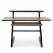 3 Tier Home Studio Desk by Gear4music, Walnut