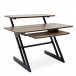 3 Tier Home Studio Desk by Gear4music, Walnut