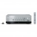Yamaha R-N800A 100W Network Receiver, Silver Front View 2