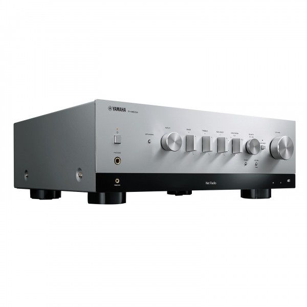 Yamaha R-N800A 100W Network Receiver, Silver Side View