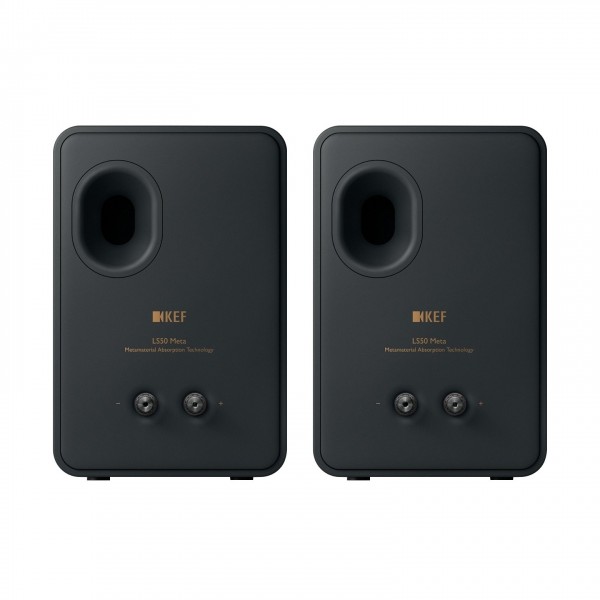 KEF LS50 Meta Speakers (Pair), Carbon Black Back View