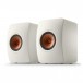 KEF LS50 Meta Speakers (Pair), Mineral White Side View