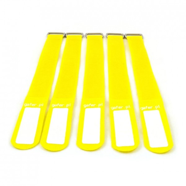 Gafer PL Tie Straps 25x550mm (5 Pack), Yellow - Main