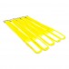 Gafer Tie Straps 5 Pack, Yellow - Angled