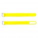 Gafer PL Tie Straps (5 Pack), Yellow - Front and Back