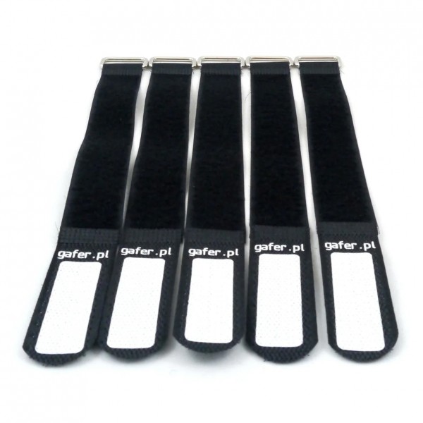 Gafer PL Tie Straps 25x550mm (5 Pack), Black - Main