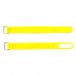 Gafer Tie Straps (5 Pack), Yellow - Front and Back
