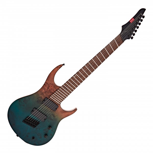 G4M 529 Pro Fanned Fret 7-String Electric Guitar, Ocean Fade