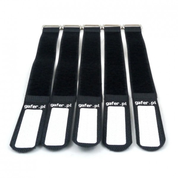 Gafer PL Tie Straps 25x260mm (5 Pack), Black - Main