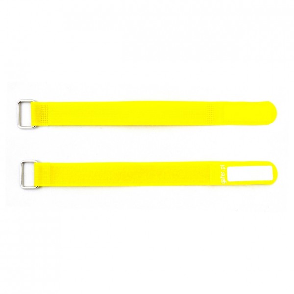 Gafer PL Tie Straps, Yellow - Front and Back