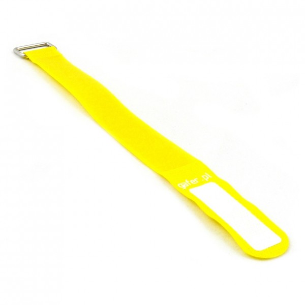 Gafer Tie Straps, Yellow - Angled Single