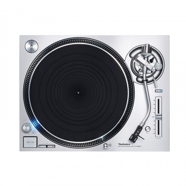 Technics Grand Class SL-1200GR2 Direct Drive Turntable, Silver Top View