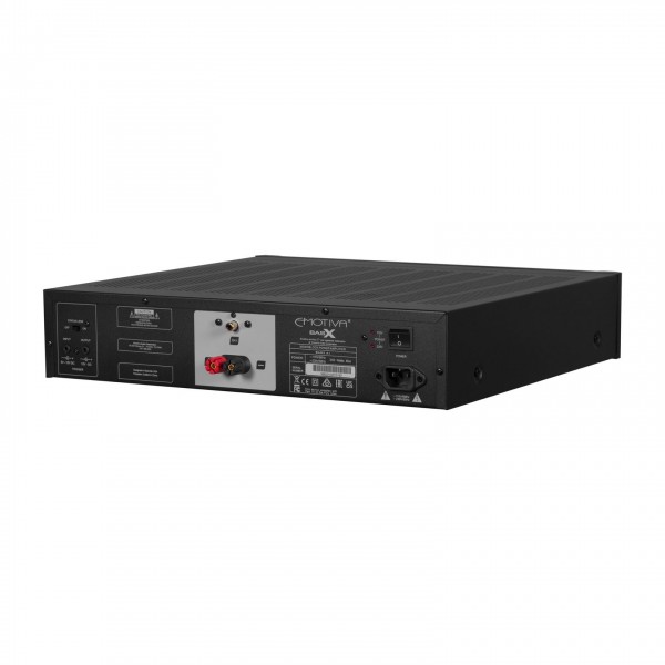 Emotiva BasX A1 Power Amplifier, Black Rear Angled