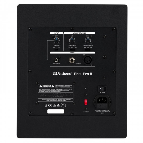 Eris Pro 8 Studio Monitor - Rear
