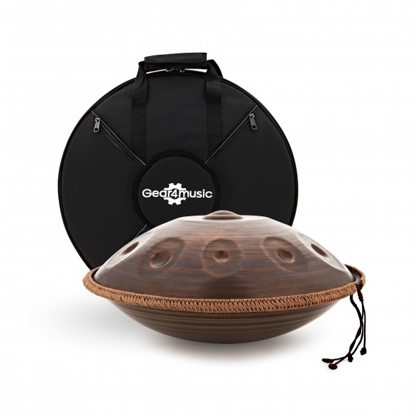 Handpan with Carrying Bag, 10 Notes D Key, by Gear4music