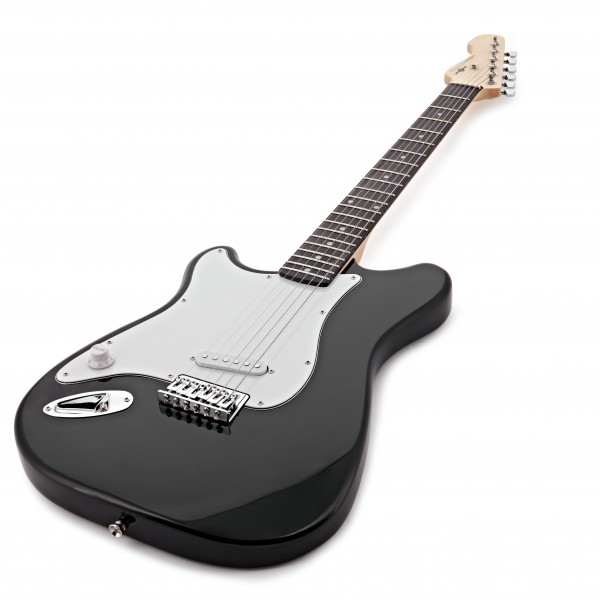 VISIONSTRING Left Handed Electric Guitar Pack, Black