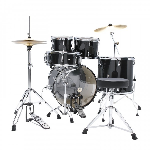 Tama Stagestar 22" 5pc Drum Kit w/Meinl Cymbals, Black Sparkle - Back