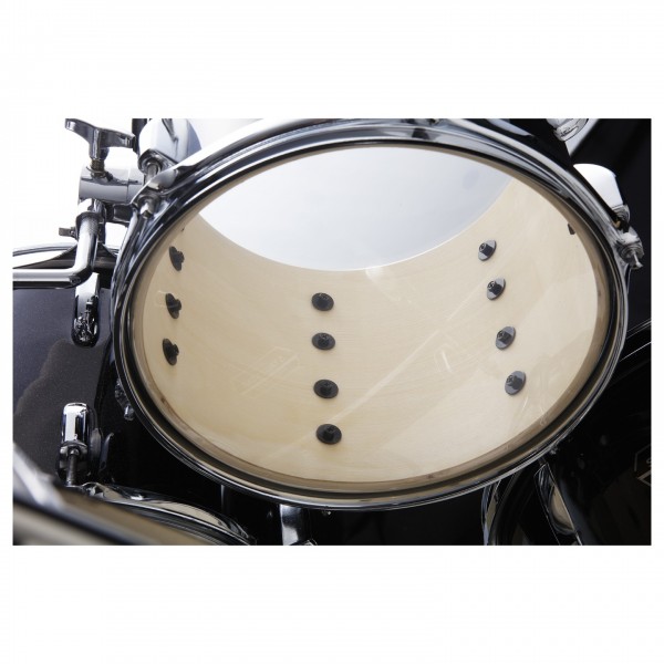 Tama Stagestar 22" 5pc Drum Kit w/Meinl Cymbals, Black Sparkle - Inner Shell Detail