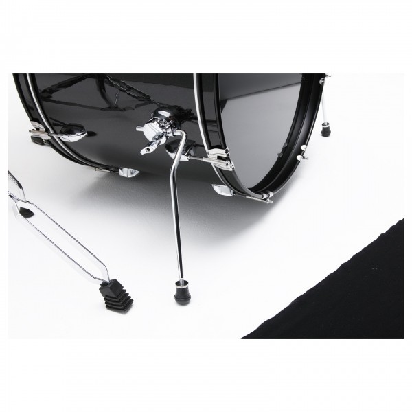 Tama Stagestar 22" 5pc Drum Kit w/Meinl Cymbals, Black Sparkle - Bass Drum Spurs