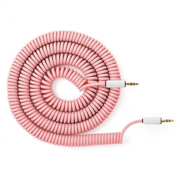 MyVolts Candycords 3.5mm Straight to Coiled Cable 100cm, Marshmallow - Main