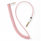 MyVolts Candycords 3.5mm to 6.5mm Coil Cable 65cm, Marshmallow