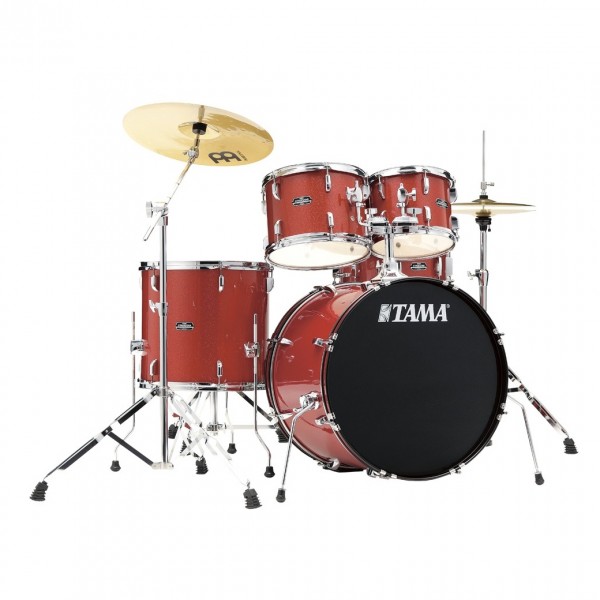 Tama Stagestar 22" 5pc Drum Kit w/Meinl Cymbals, Red Sparkle