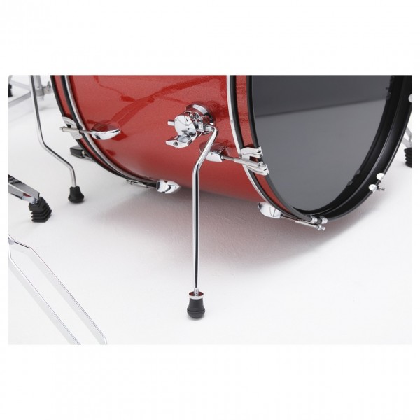 Tama Stagestar 22" 5pc Drum Kit w/Meinl Cymbals, Red Sparkle - Bass Drum Spurs
